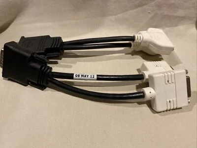 New Dell - MOLEX DMS59 to DVI-I Dual Y SPLITTER Cable 0H9361 H9361 - Image 1 of 3