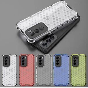 Funda rígida híbrida de nido de abeja a prueba de golpes de lujo para Oppo Reno12 5G - Imagen 1 de 19