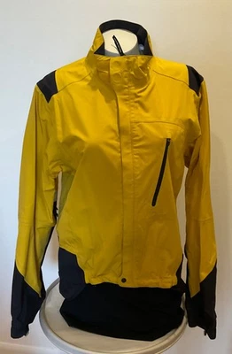 REI Novara Waterproof Cycling pit zip back drop pockets Jacket Men’s Sz M Yellow - Image 1 of 4