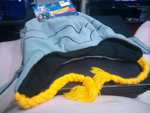 Marvel  Thor Peruvian Laplander Hat  | One Size Gray & Yellow - Picture 1 of 9