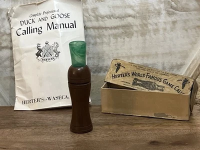 VTG Herter's Famous Duck/Goose Call No. 377 Numara Type & Original Box  - Image 1 of 4