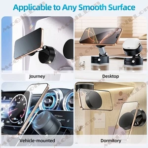 Support ventouse magnétique sous vide support téléphone portable pliable neuf nouveauté moderne - Photo 1 sur 14