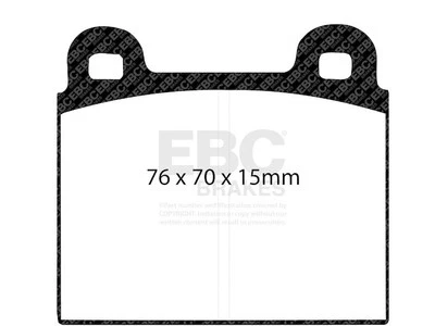 Juego de pastillas de freno delanteras para 1970-1988 Porsche 911 1971 1972 1973 1974 1975 FS719KR Foto 1 de 4