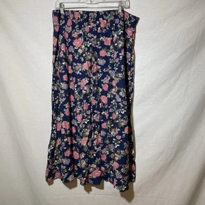 Fit Image Damen Rock Knopfleiste Gummizug hinten geblümt siehe Beschreibung - Bild 1 von 6