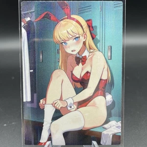 Super Girl Anime Waifu Card Doujin ACG Goddess Holo - Picture 1 of 4