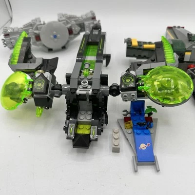 LEGO Space Custom Starfighters Cockpit Parts Neon Canopies builders lot - Image 1 of 4