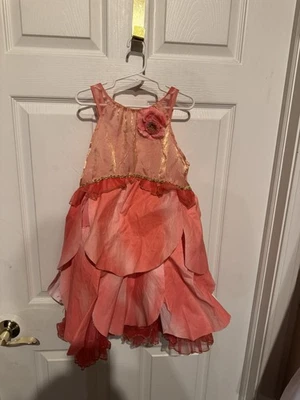 Трудно найти детский костюм феи цветок розетты Disney Store средний размер 7/8 Tinker Bell - Изображение 1 из 4