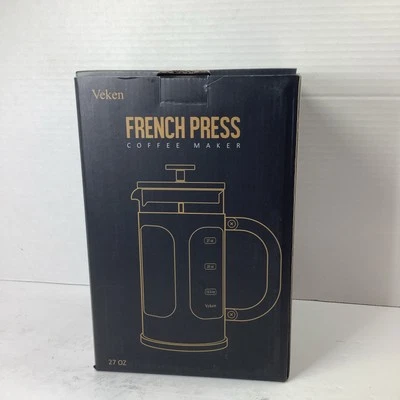 Veken CAFETERA PRENSA FRANCESA 27 ONZAS Nueva en Caja Dorada Foto 1 de 4