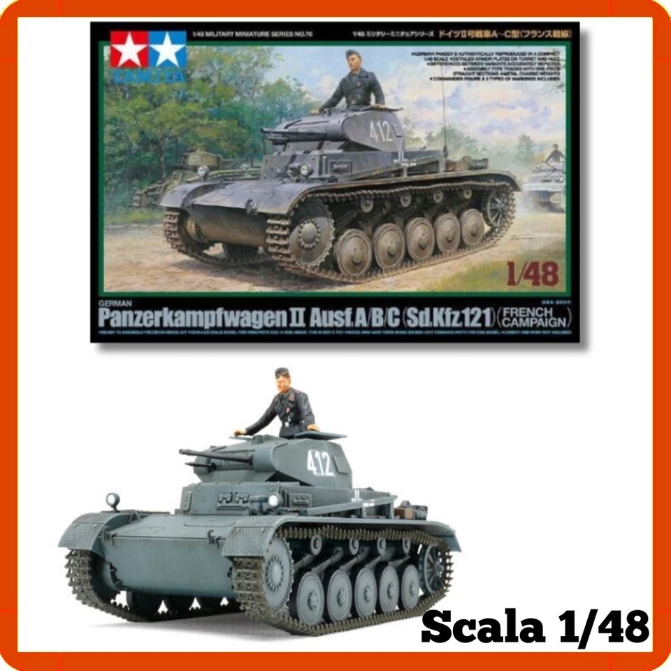 Modellino carro armato Tamiya PANZERKAMPFWAGE 1:48 modellismo militare statico - Immagine 1 di 3