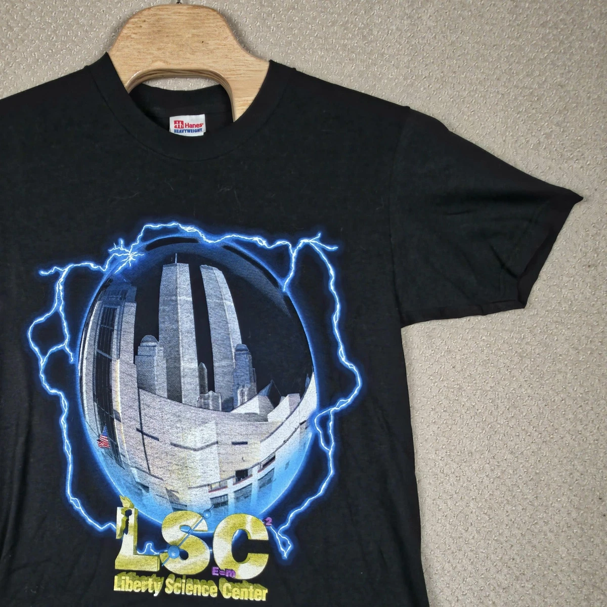 VTG 90s LSC Liberty Science Center World Trade Center Shirt Mens