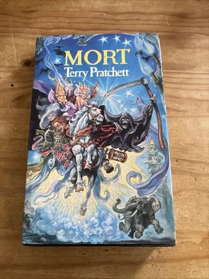 MORT signed Terry Pratchett 1st Edition HBDJ 1988 - Image 1 of 3
