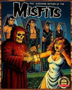 Misfits - The Shocking Return Of The Misfits - selten - 11 x 14 Blechschild - Bild 1 von 4