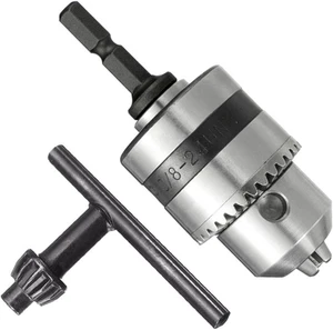 Mandril 1.5-10 mm con Adaptador Hex 1/4", Llave y Conector Rápido 3/8-24UNF - Picture 1 of 12