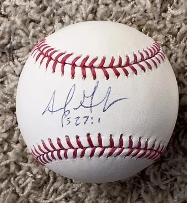 Béisbol MLB firmado por Adrián Gonzales Rawlings OMLB Foto 1 de 4