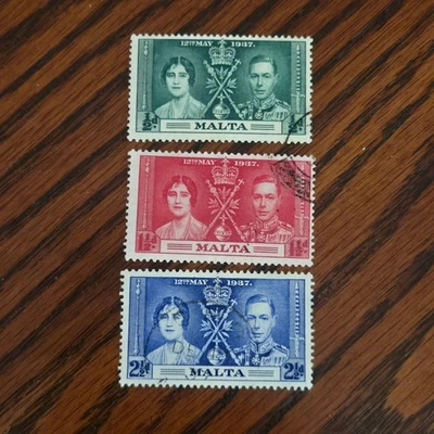 Malta King George VI 1937 Coronation M&S Estate Collection SM9148 usado Foto 1 de 2