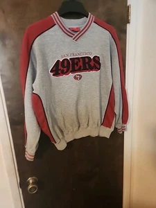 Nike San Francisco 49ers Grey &red Crewneck Sweatshirt Men’s M - Picture 1 of 3