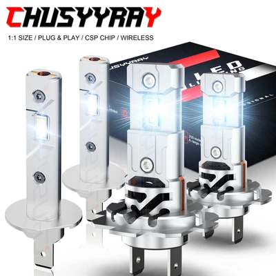 For Chevrolet Optra 2005-2010 - 4x LED Headlight Bulbs High Low Beam Kit H1+H7 - Image 1 of 4