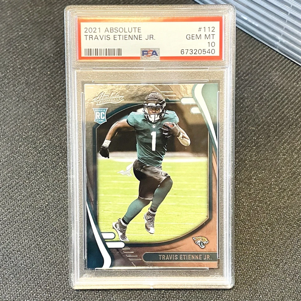 PSA 10 💎 2021 Absolute Football Travis Etienne Jr RC #112 - Image 1 of 1
