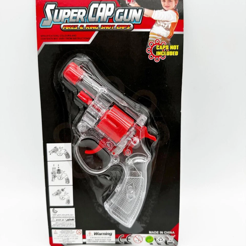 NEW Clear Super Cap Gun -16cm from Mr Toys - image 1 of 1