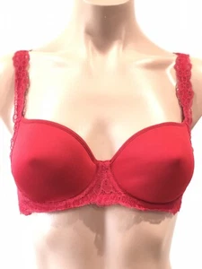 Sujetador romántico LA PERLA NUEVO CON ETIQUETAS Souple encaje ala con aros - rojo - Imagen 1 de 5
