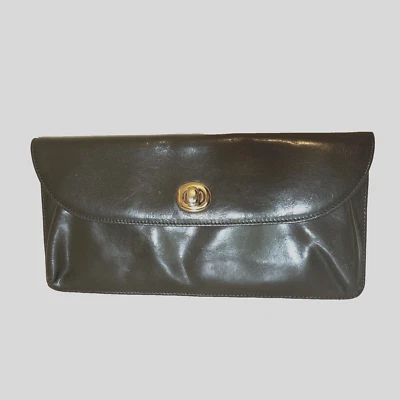 Bolso Cartera Bolso Hobo International Turnlock Verde Oliva Grande Clutch NUEVO Foto 1 de 4