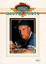 Mark Grace autographed signed Cubs 1993 Stadium Club 5x7 Master Photo card (JSA)