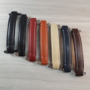 Vintage style leather look amp handle -several color options!
