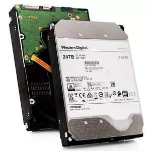 WD Ultrastar DC HC580 WUH722424AL5204 0F62802 24TB 7.2K RPM SAS-4 512e 3.5" HDD - Picture 1 of 8