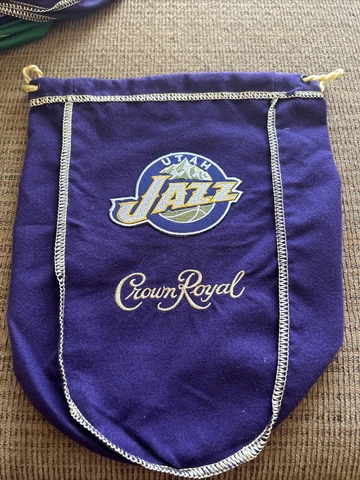 NBA  Utah Jazz Tribute Bag CROWN ROYAL BAG 750 Ml Cover