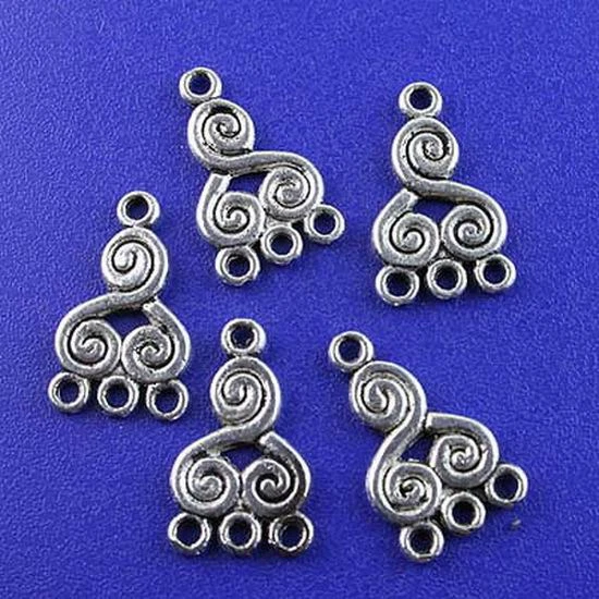 40pcs 21*13mm Tibetan Silver Tone Immemorial Connectors  H2688 - Image 1 of 1