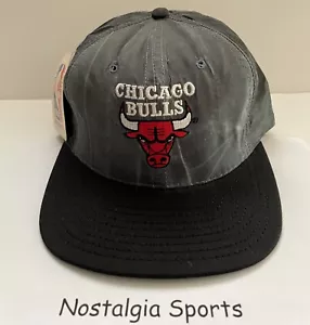 Vintage 90's NBA CHICAGO BULLS STARTER Nylon Snapback HAT Cap NEW Old Stock NWT - Picture 1 of 5