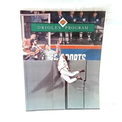 1993 Baltimore Orioles Official Souvenir Program MLB Baseball - Image 1 of 2