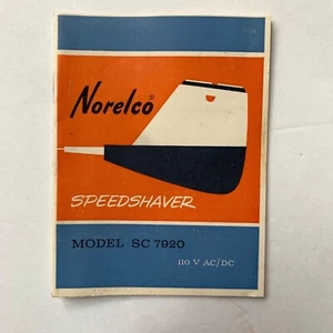 Norelco Speedshaver SC 7920 Owner's Manual - Picture 1 of 3