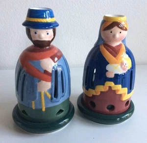 Juego de candelabros Villeroy And Boch Mary And Joseph Tealight decoración de Navidad - Imagen 1 de 3