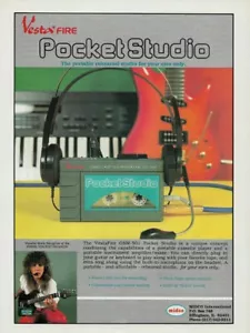 Mark Slaughter VestaFire Pocket Studio Vinnie Vincent Promo Ad 8x11 Mini Poster - Bild 1 von 1
