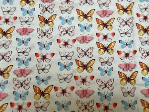 Windham Farm Meadow Butterflies Cream Half Metre 0.5m 100% Cotton Fabric - Picture 1 of 6