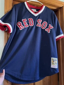 Wade Boggs Mitchell and Ness Batting Practice Jersey Large Navy 26 Cooperstown - Picture 1 of 5