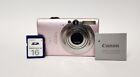 Canon Digital IXUS 80 IS 8.0 MP 3x Zoom Digital Camera Pink w/ Charger Tested