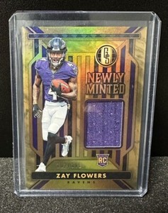2023 Panini Gold Standard FOTL Zay Flowers Newly Minted RC Patch #’d /399 Ravens