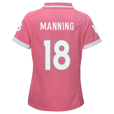 Peyton Manning NFL Denver Broncos "Bubble Gum" Pink Fashion Jersey Girls Youth Cover