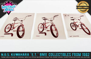Vintage N.O.S. Kuwahara "E.T. BMX" Photo Cards - Original 1982 New Old Stock