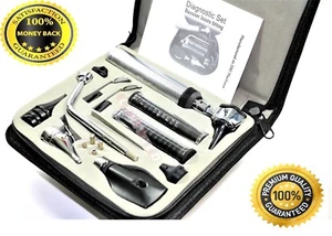 Juego de diagnóstico profesional de otoscopio, oftalmoscopio e iluminador de 2,5 V con cremallera - Imagen 1 de 9