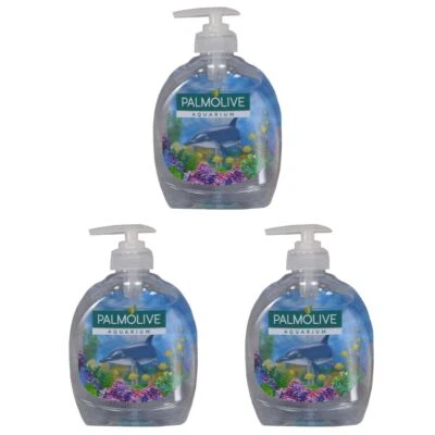 3x 300ml Palmolive Flüssigseife im Spender Motiv Aquarium Set - Bild 1 von 2