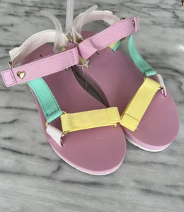 Stoney Clover Lane x Target Womens Sandals sz 6 Multicolor Pink Sport Adjustable - Picture 1 of 9