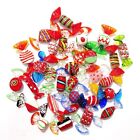 Stained Murano Glass Candies Set of 15 Vintage Sweets Multicolored Decorative