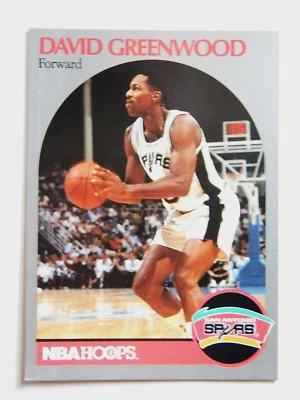 David Greenwood #433 NBA Hoops 1990 Basketball Card (San Antonio Spurs)  - Image 1 of 2