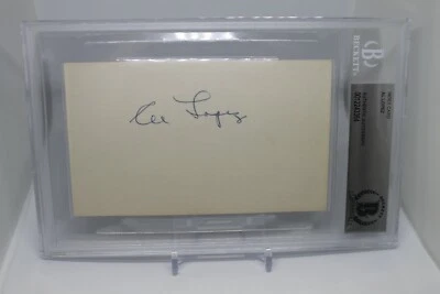 AL LOPEZ Autographed 3x5 Index Card BAS Beckett Authentic Signature - Image 1 of 2