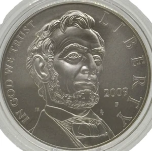 2009 P Abraham Lincoln Bicentennial Silver Dollar Proof Commemorative 90% #417 - Picture 1 of 7