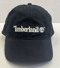 Timberland Strapback Adjustable Baseball Cap Hat OSFM Black Embroidered