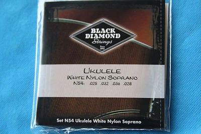 Black Diamond N54 White Nylon Soprano Ukulele String Set - Image 1 of 2